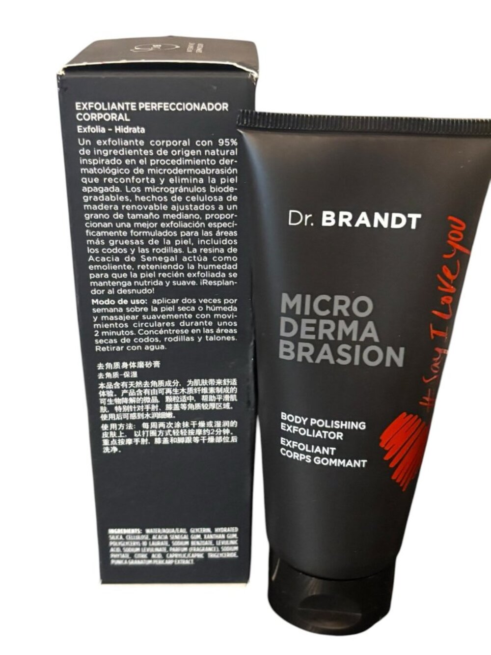 Dr. Brandt Body Polishing Scrub, a 3.5 oz body scrub.